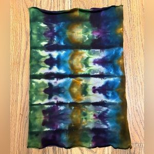 Tie dye unisex neck gaiter, can pull up and use as mask 90% cotton/10% spandex